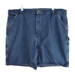 Carhartt Denim Carpenter Shorts, Men's 42, Medium Wash Blue, B28 DST